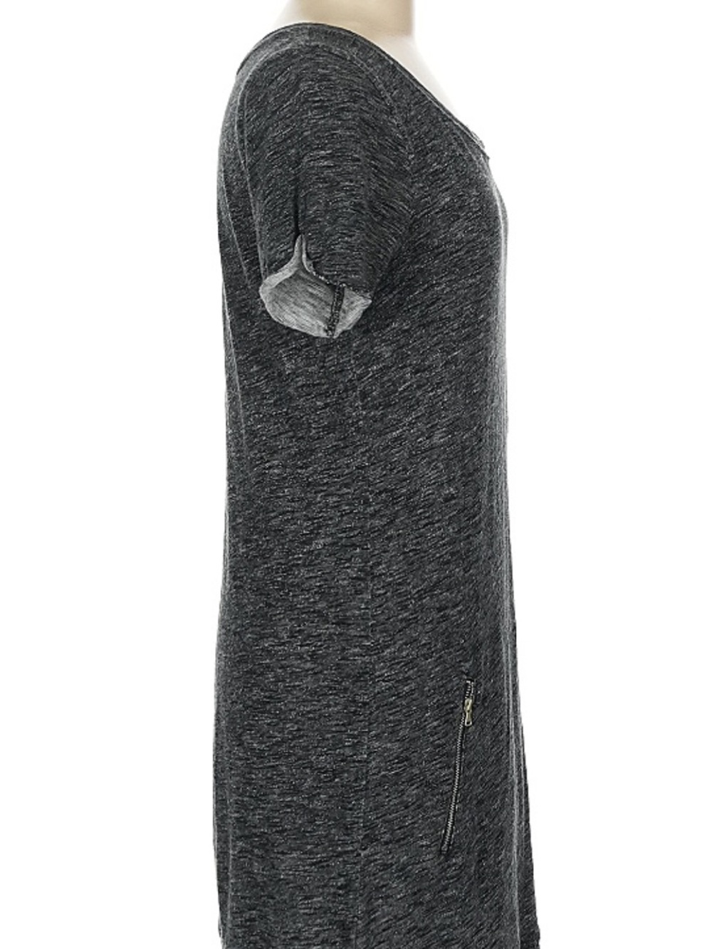 Lou & Grey Heather Charcoal Short Sleeve Tunic - Picture 3 of 9